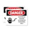 Signmission Electrical Hazard Authorized Personnel Only Danger Sign, Plastic, 14in W x 10in L, 2PK OS-2PACK-DS-P-1014-L-1197 - alternate 1